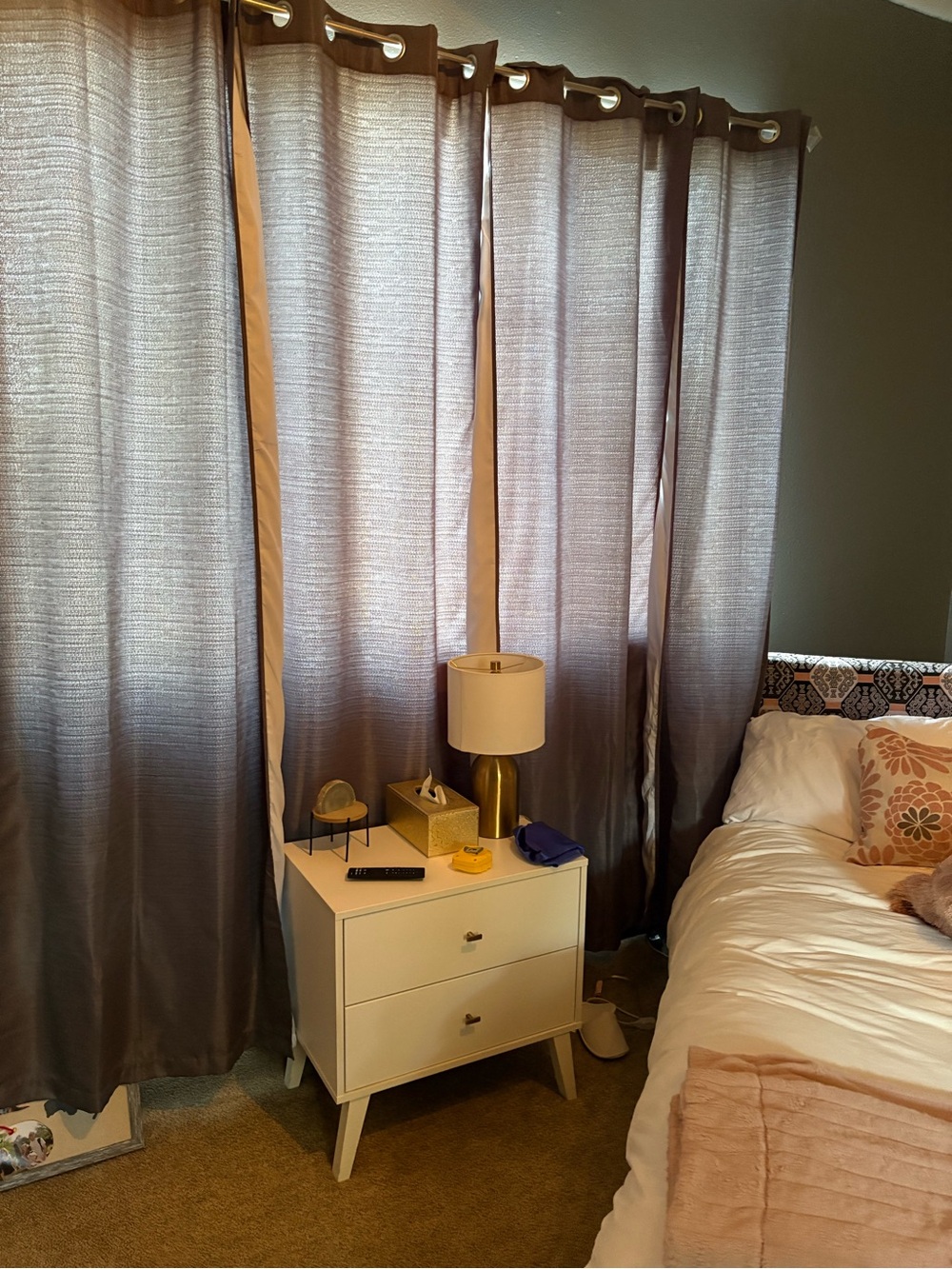 4 gray energy efficient curtain panels